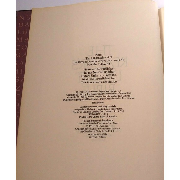 Reader's Digest Bible: Condensed from Revised Standard Version Old & Ne… - Picture 7 of 9